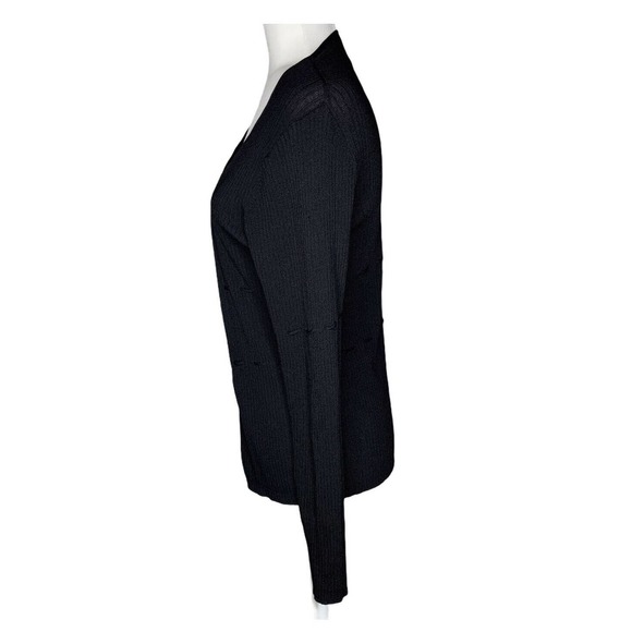 EVELYN Womens Black Cardigan‎ Knit Sweater Size L - Picture 5 of 8